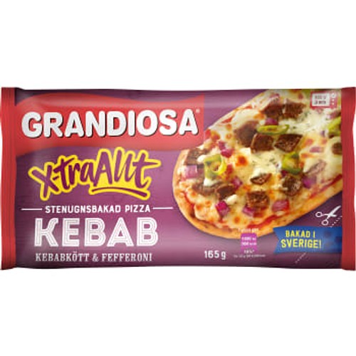 Extra allt kebab Minipizza Fryst 165g Grandiosa 