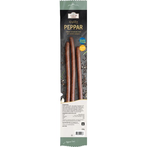 Ölkorv Peppar 3-p 120g Charkuterifabriken