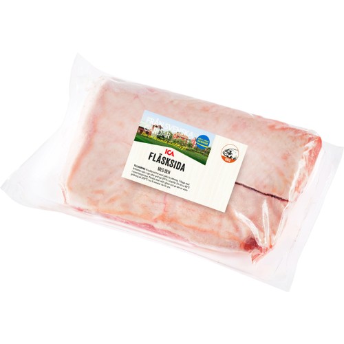 Fläsksida Färsk med ben i bit ca 1,5kg ICA