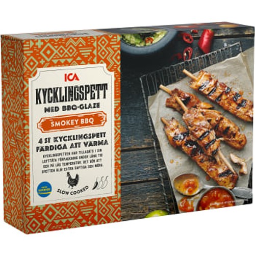 Kycklingspett BBQ 310g 4-p g ICA