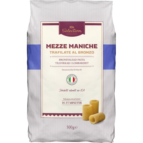 Pasta Mezze Maniche 500g ICA Selection