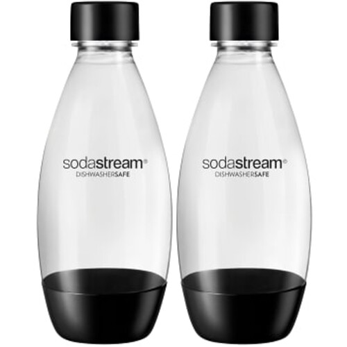 Flaska Fuse Svart 0,5l 2-p Sodastream