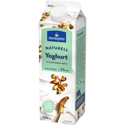 Yoghurt Naturell 3% 1000g Norrmejerier
