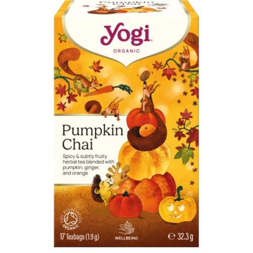 Te Pumpkin/Ginger/Orange Chai 17st Yogi Tea