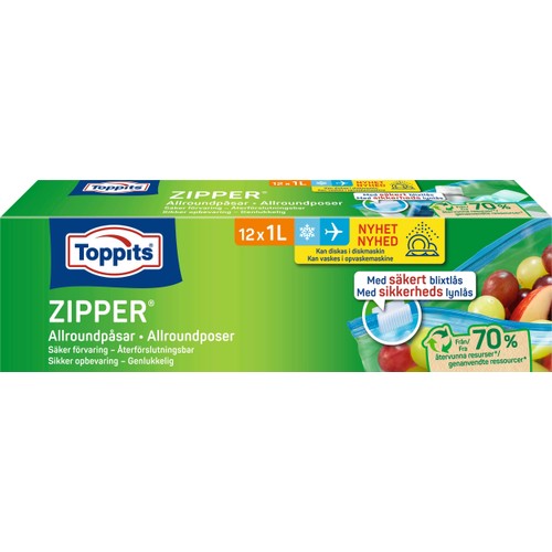 Zipper 1l 12-p Toppits