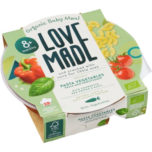 Barnmat Pasta & grönsaker Eko 8m 185g Lovemade