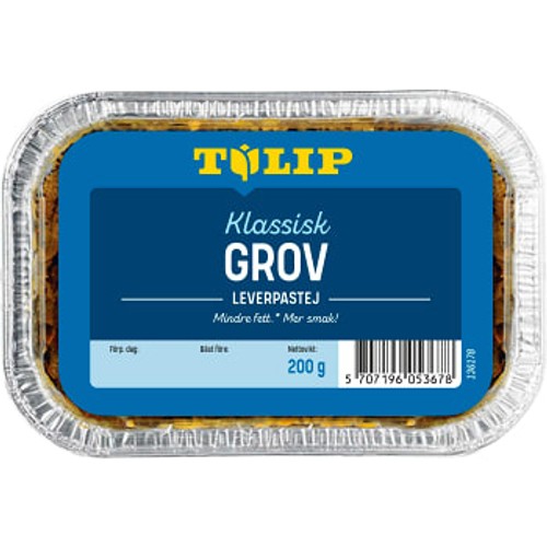 Leverpastej Grov 200g Tulip