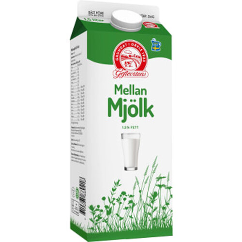 Mellanmjölk 1,5% 1,5l Geflortens