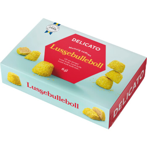 Kondisbitar Lussebulleboll 6-p 240 g Delicato