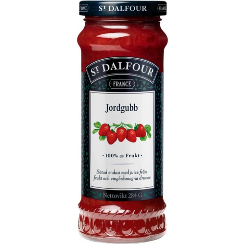Marmelad Jordgubb utan tillsatt socker 284g St.Dalfour