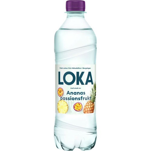 Kolsyrat Vatten Ananas Passionsfrukt 50cl Loka