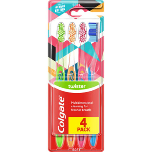 Tandborste Twister Soft 4-p Colgate