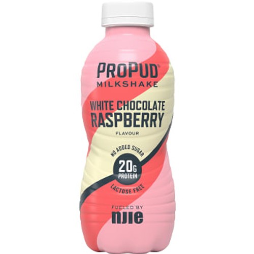 Proteinmilkshake ProPud White chocolate raspberry Laktosfri 330ml NJIE