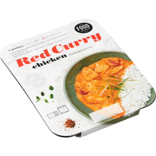 Red Curry Chicken med jasmin ris 450g Food Collective