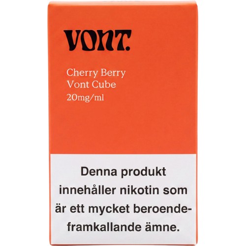 E-cigarett Engångs Cherry Berry 20 mg/ml 2ml Vont Cube