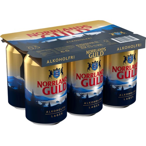 Alkoholfri ljus öl 6-p 33cl Norrlands Guld