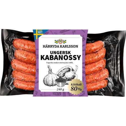 Kryddkorv Ungersk Kabanossy 240g Härryda Karlsson