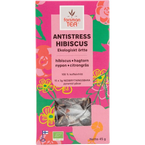 Örtte Hibiscus 15-pack Eko 45g Forsman Tea