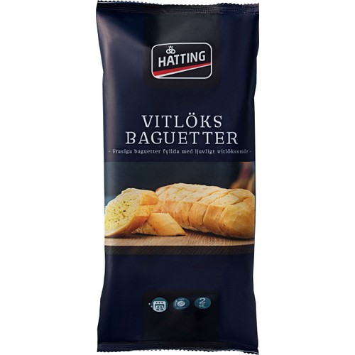 Vitlöksbaguetter 350g Hatting