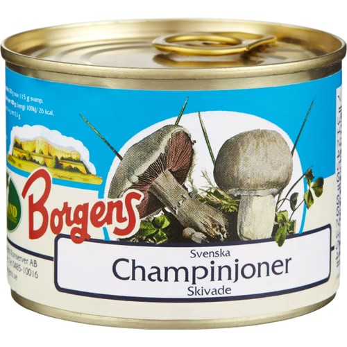 Champinjoner Skivade 200g Borgens