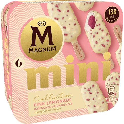Glass Pink lemonade mini 6-p Magnum