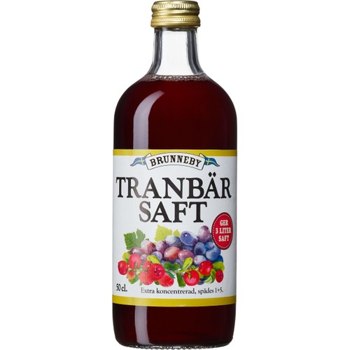 Saft Tranbär 500ml Brunneby