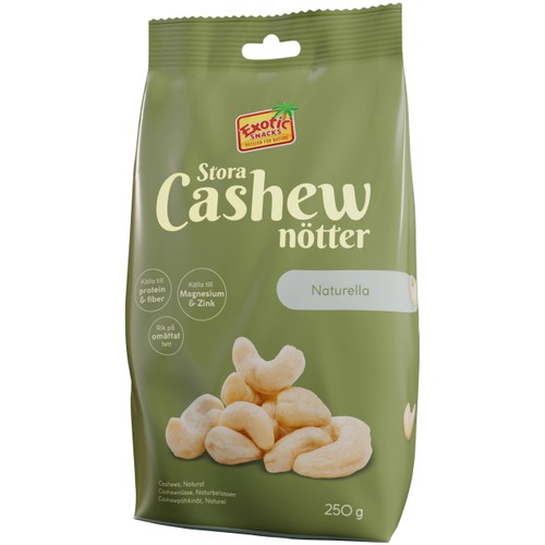 Cashewnötter Naturella Stora 250g Exotic Snacks
