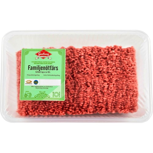 Familjenötfärs 18% ca 1,2kg Gudruns