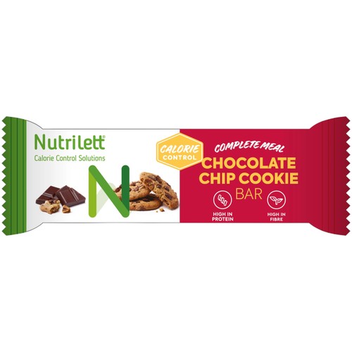 Viktkontroll Bar Chocolate Chip Cookie 60g Nutrilett