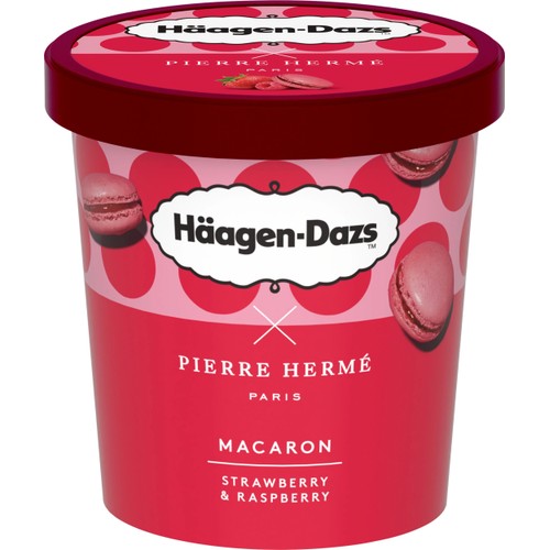 Macaron Strawberry & Raspberry 420ml Häagen Dazs