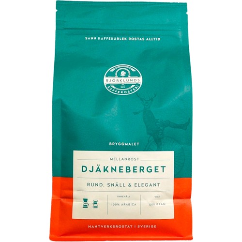 Kaffe Djäkneberget Bryggmalet 500g Björklunds Kafferosteri