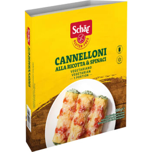 Cannelloni Ricotta & Spenat Glutenfri Fryst 300g Schär