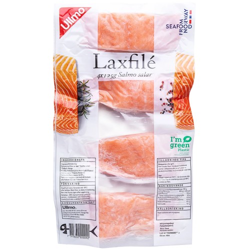 Laxfilé Fryst 4st à 125g Ullmo