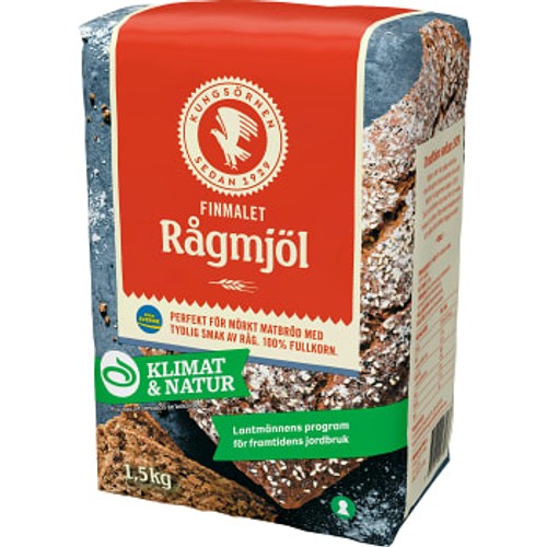 Rågmjöl Finmalt 1,5kg Kungsörnen