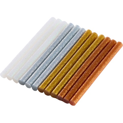 Limstift guld/silver glitter 12p 7.2x100mm Probuilder