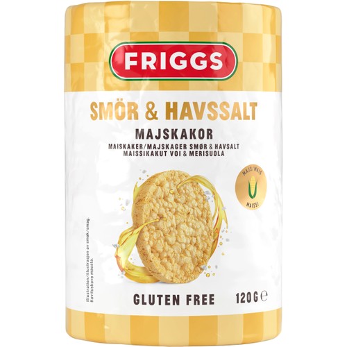 Majskaka Smör och havssalt 120 g Friggs