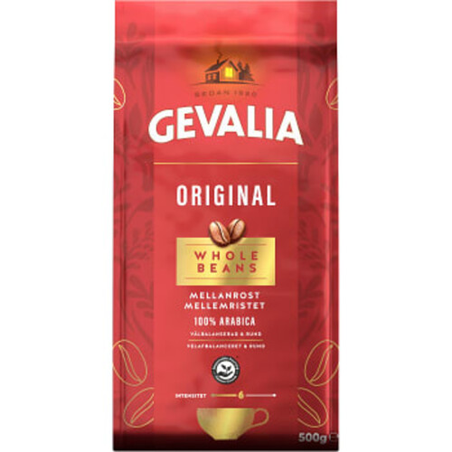 Kaffe Original Mellanrost Hela bönor 500g Gevalia