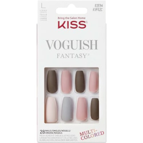 Lösnaglar Vougish Fantasy Nails Multicolor 1st KISS