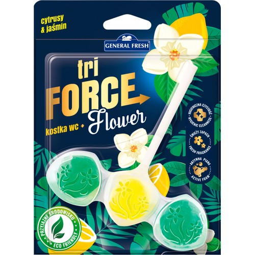 Toalettrengöring WC Block Tri-Force Flower C&J 45g General Fresh