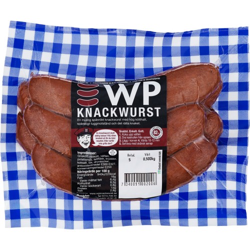 Korv Knackwurst 500g WP Knackwurst