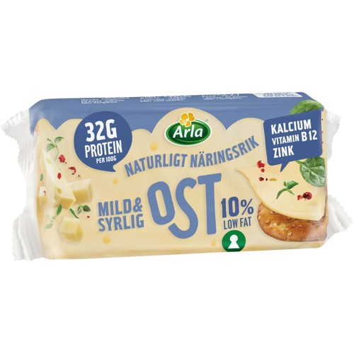 Ost Mild & Syrlig 10% 310g Arla®