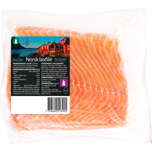 Laxfilé 500g Pacific