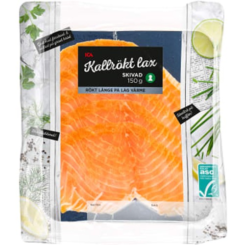 Lax Kallrökt skivad 150g ICA