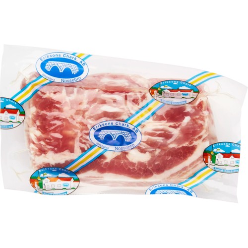 Rimmat sidfläsk Skivat ca 400g Eriksons Chark