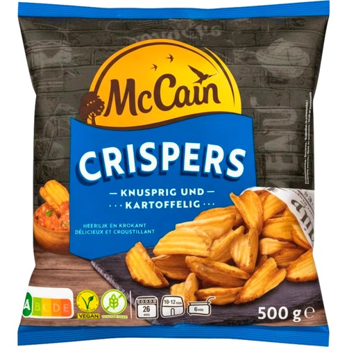 Potatisklyftor Crispers Fryst 500g McCain