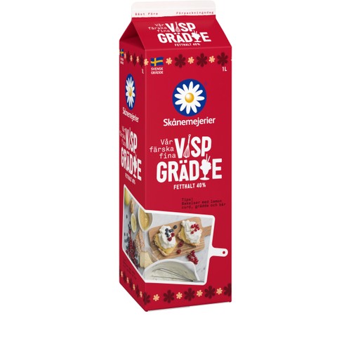 Vispgrädde 40% 1l Skånemejerier
