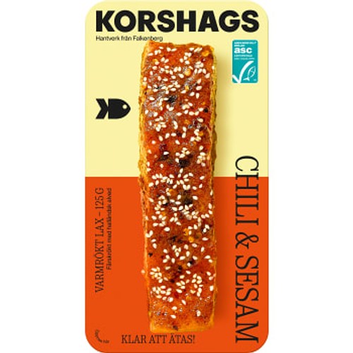 Laxfilé Färsk Varmrökt Chili & Sesam 125g Korshags