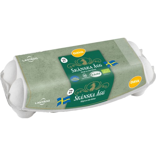 Ägg Skånska M/L 10-p KRAV Lantägg