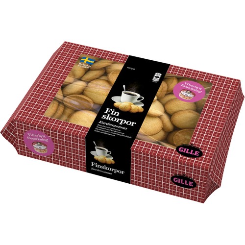 Finskorpor med kardemumma  600 g Gille