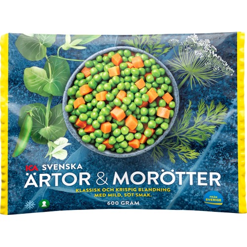 Svenska Ärtor & Morötter 600g ICA